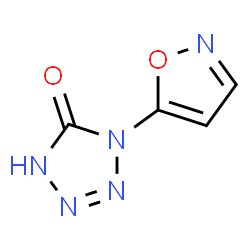 ChemSpider 2D Image | 1-(1,2-Oxazol-5-yl)-1,2-dihydro-5H-tetrazol-5-one | C4H3N5O2