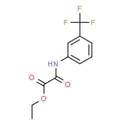 ChemSpider 2D Image | Ethyl oxo{[3-(trifluoromethyl)phenyl]amino}acetate | C11H10F3NO3
