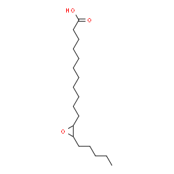 ChemSpider 2D Image | 11-(3-Pentyl-2-oxiranyl)undecanoic acid | C18H34O3