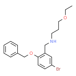 ChemSpider 2D Image | N-[2-(Benzyloxy)-5-bromobenzyl]-3-ethoxy-1-propanamine | C19H24BrNO2
