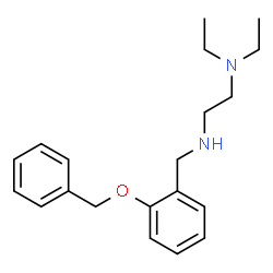 ChemSpider 2D Image | N'-[2-(Benzyloxy)benzyl]-N,N-diethyl-1,2-ethanediamine | C20H28N2O