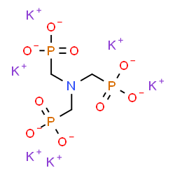 ChemSpider 2D Image | Hexapotassium [nitrilotris(methylene)]tris(phosphonate) | C3H6K6NO9P3