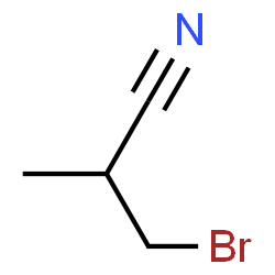 ChemSpider 2D Image | 3-Bromo-2-methylpropanenitrile | C4H6BrN