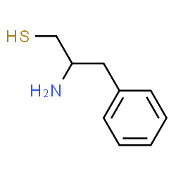 ChemSpider 2D Image | 2-Amino-3-phenyl-1-propanethiol | C9H13NS