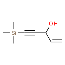 ChemSpider 2D Image | 5-TRIMETHYLSILYL-1-PENTEN-4-YN-3-OL | C8H14OSi