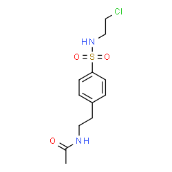 ChemSpider 2D Image | N-(2-{4-[(2-Chloroethyl)sulfamoyl]phenyl}ethyl)acetamide | C12H17ClN2O3S