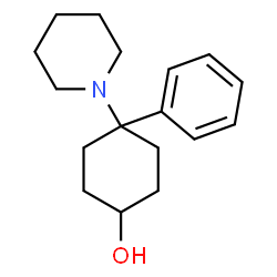 ChemSpider 2D Image | 4-Phenyl-4-(1-piperidinyl)cyclohexanol | C17H25NO