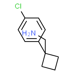 ChemSpider 2D Image | (1-(4-Chlorophenyl)cyclobutyl)methanamine | C11H14ClN