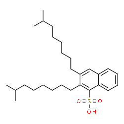 ChemSpider 2D Image | 2,3-Bis(7-methyloctyl)-1-naphthalenesulfonic acid | C28H44O3S