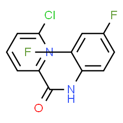 ChemSpider 2D Image | 6-Chloro-N-(2,4-difluorophenyl)-2-pyridinecarboxamide | C12H7ClF2N2O