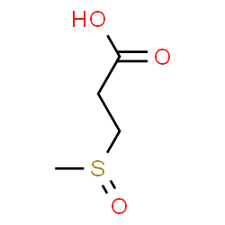 ChemSpider 2D Image | 3-(Methylsulfinyl)propanoic acid | C4H8O3S