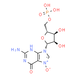 ChemSpider 2D Image | Guanosine 5'-(dihydrogen phosphate)7-oxide | C10H14N5O9P