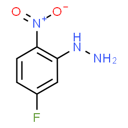 ChemSpider 2D Image | (5-Fluoro-2-nitrophenyl)hydrazine | C6H6FN3O2