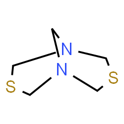 ChemSpider 2D Image | 3,7-Dithia-1,5-diazabicyclo[3.3.1]nonane | C5H10N2S2