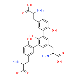 ChemSpider 2D Image | 3,3',3''-(2',6,6''-Trihydroxy-1,1':3',1''-terphenyl-3,3'',5'-triyl)tris(2-aminopropanoic acid) | C27H29N3O9