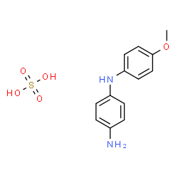 ChemSpider 2D Image | N-(4-Methoxyphenyl)-1,4-benzenediamine sulfate (1:1) | C13H16N2O5S