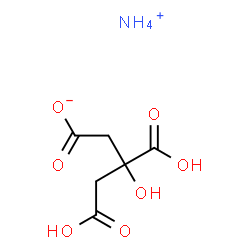 ChemSpider 2D Image | ammonium citrate | C6H11NO7