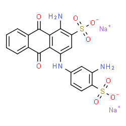 ChemSpider 2D Image | DISODIUM 1-AMINO-4-((3-AMINO-4-SULFOPHENYL)AMINO)-9,10-DIHYDRO-9 | C20H13N3Na2O8S2