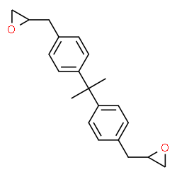 ChemSpider 2D Image | 2,2'-[2,2-Propanediylbis(4,1-phenylenemethylene)]dioxirane | C21H24O2
