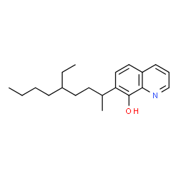 ChemSpider 2D Image | 7-(5-Ethyl-2-nonanyl)-8-quinolinol | C20H29NO