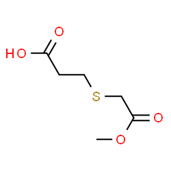 ChemSpider 2D Image | 3-[(2-Methoxy-2-oxoethyl)sulfanyl]propanoic acid | C6H10O4S