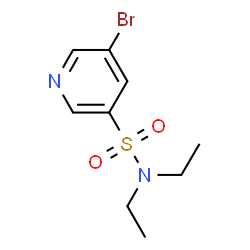 ChemSpider 2D Image | 5-Bromo-N,N-diethyl-3-pyridinesulfonamide | C9H13BrN2O2S