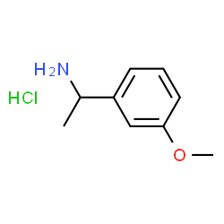 ChemSpider 2D Image | 1-(3-Methoxyphenyl)ethanamine hydrochloride (1:1) | C9H14ClNO