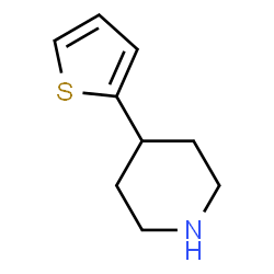 ChemSpider 2D Image | 4-(2-Thienyl)piperidine | C9H13NS