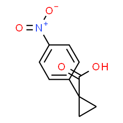 ChemSpider 2D Image | 1-(4-Nitrophenyl)cyclopropanecarboxylic acid | C10H9NO4