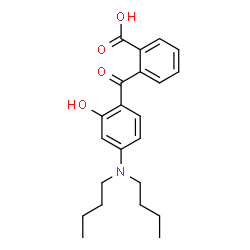 ChemSpider 2D Image | 2-[4-(Dibutylamino)-2-hydroxybenzoyl]benzoic acid | C22H27NO4