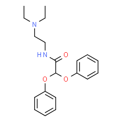 ChemSpider 2D Image | N-[2-(Diethylamino)ethyl]-2,2-diphenoxyacetamide | C20H26N2O3