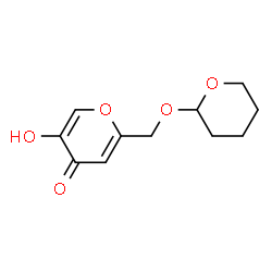 ChemSpider 2D Image | 5-hydroxy-2-[(oxan-2-yloxy)methyl]-4H-pyran-4-one | C11H14O5