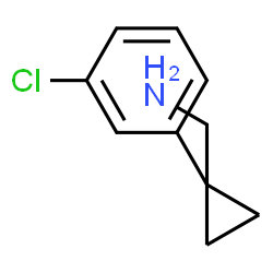 ChemSpider 2D Image | 1-[1-(3-Chlorophenyl)cyclopropyl]methanamine | C10H12ClN