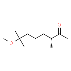ChemSpider 2D Image | (3R)-7-Methoxy-3,7-dimethyl-2-octanone | C11H22O2