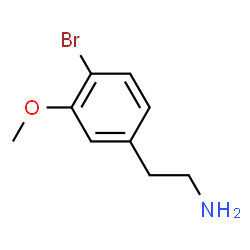 ChemSpider 2D Image | 2-(4-Bromo-3-methoxyphenyl)ethanamine | C9H12BrNO