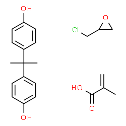 ChemSpider 2D Image | Epichlorohydrin, bisphenol A, methacrylic acid polymer | C22H27ClO5