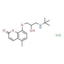 ChemSpider 2D Image | Bucumolol hydrochloride | C17H24ClNO4