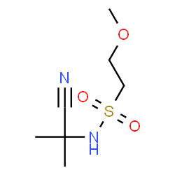ChemSpider 2D Image | N-(2-Cyano-2-propanyl)-2-methoxyethanesulfonamide | C7H14N2O3S