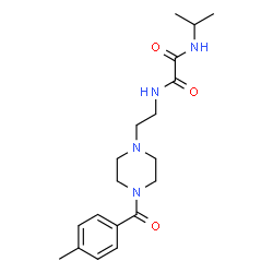 ChemSpider 2D Image | N-Isopropyl-N'-{2-[4-(4-methylbenzoyl)-1-piperazinyl]ethyl}ethanediamide | C19H28N4O3
