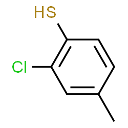 ChemSpider 2D Image | 2-Chloro-4-methylbenzenethiol | C7H7ClS