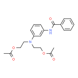 ChemSpider 2D Image | N-[3-[Bis[2-(acetyloxy)ethyl]amino]phenyl]benzamide | C21H24N2O5
