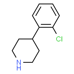 ChemSpider 2D Image | 4-(2-Chlorophenyl)piperidine | C11H14ClN