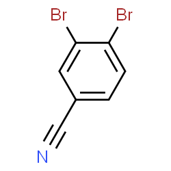 ChemSpider 2D Image | 3,4-Dibromobenzonitrile | C7H3Br2N