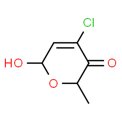 ChemSpider 2D Image | 4-Chloro-6-hydroxy-2-methyl-2H-pyran-3(6H)-one | C6H7ClO3