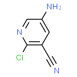 ChemSpider 2D Image | 5-Amino-2-chloronicotinonitrile | C6H4ClN3