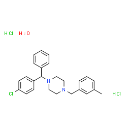 ChemSpider 2D Image | MECLIZINE HYDROCHLORIDE | C25H31Cl3N2O