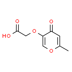 ChemSpider 2D Image | [(6-Methyl-4-oxo-4H-pyran-3-yl)oxy]acetic acid | C8H8O5
