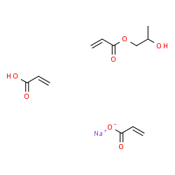 ChemSpider 2D Image | sodium; acrylic acid; 2-hydroxypropyl prop-2-enoate; prop-2-enoate | C12H17NaO7