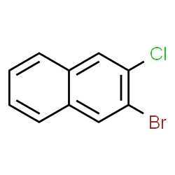 ChemSpider 2D Image | 2-Bromo-3-chloronaphthalene | C10H6BrCl