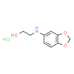 ChemSpider 2D Image | HYDROXYETHYL-3,4-METHYLENEDIOXYANILINE HYDROCHLORIDE | C9H12ClNO3